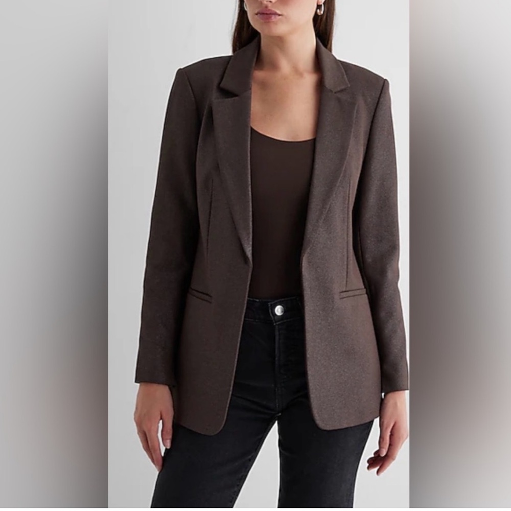 Women's Columnist Shine Open Front Blazer
